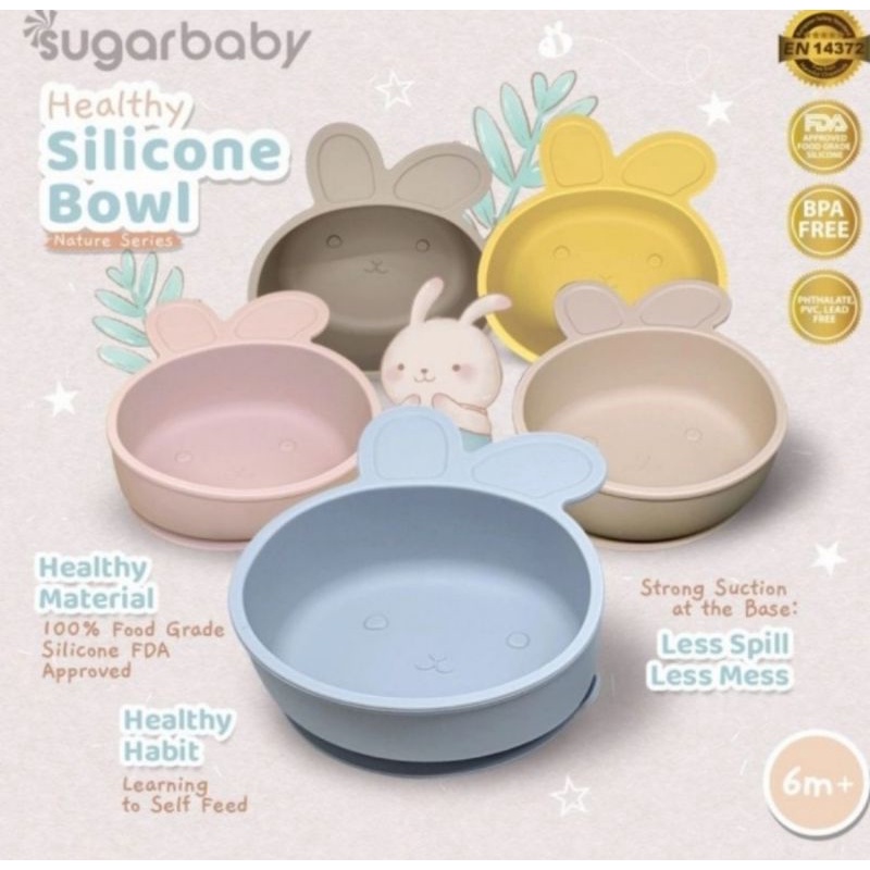 Sugar Baby Healthy Silicone Bowl | Tempat Makan Bayi