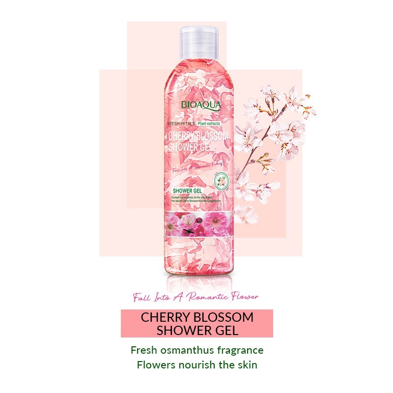 BIAOQUA SABUN MANDI FRESH PETALS BODYWASH SHOWER GEL 250ML