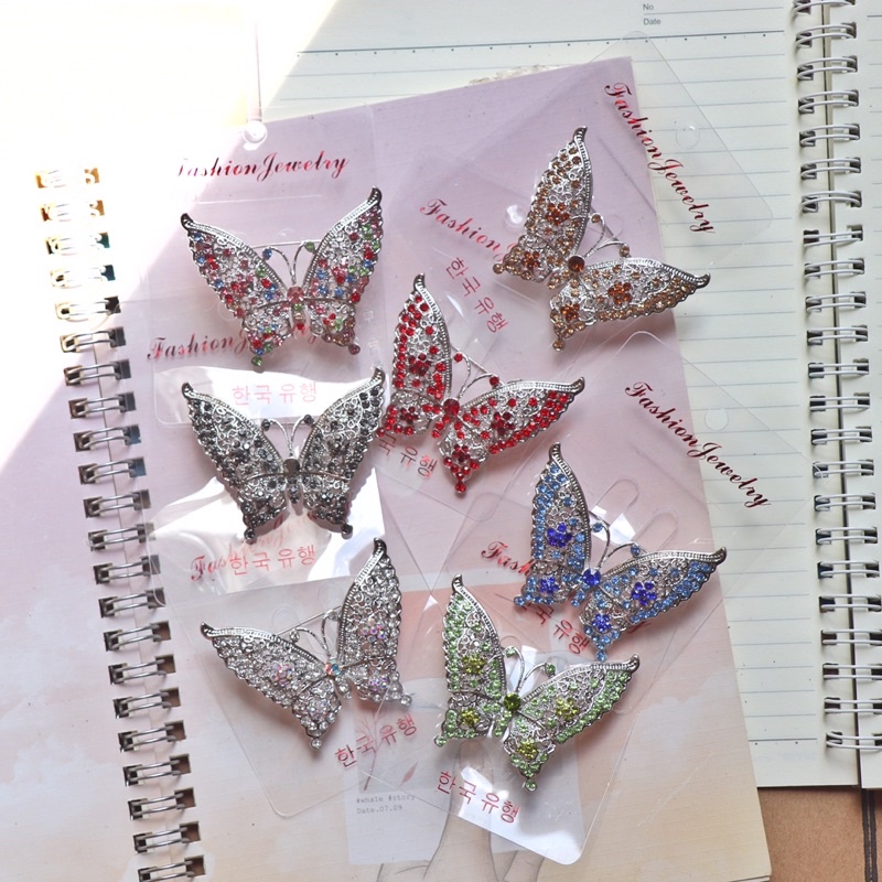 Bros Kupu Kupu / Bros Butterfly / Bros Kode SKW Part 5 / Brooch Hijab Bros Jilbab Bros Kebaya BZO