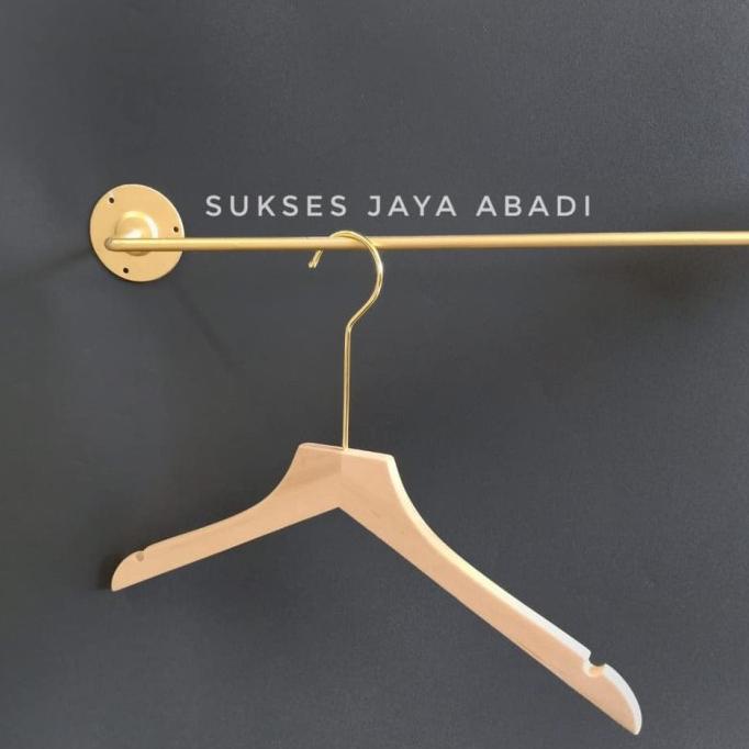 Gantungan Baju Gold / Display Dinding / Display Tembok / Tiang Baju