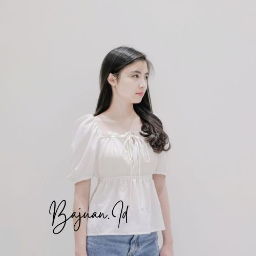 M-XXXXL Atasan Eolin Big Size Atasan Sabrina Jumbo Baju Wanita Jumbo Crop Top