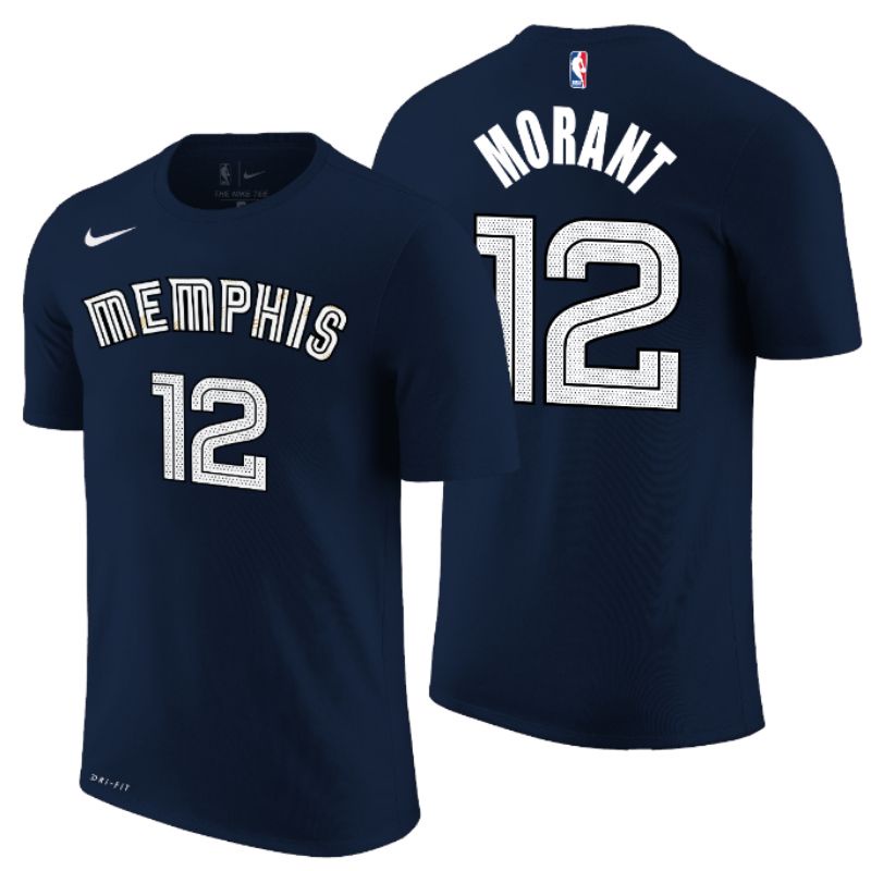 T shirt Kaos Baju Basket NBA Memphis Grizzlies No 12 Ja Morant City Edition 2021/22