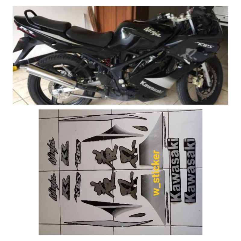 Striping Stiker Body Ninja RR Old 2010 Hitam
