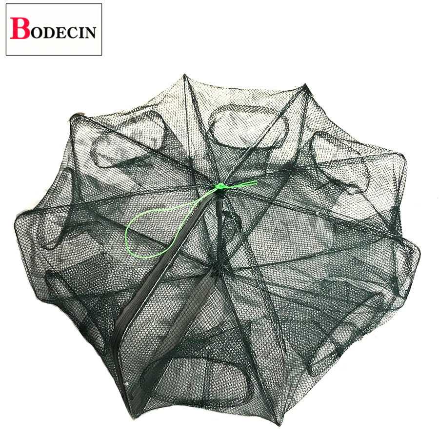 Jaring Pancing Ikan Hexagonal 8 Hole Fishing Net Trap