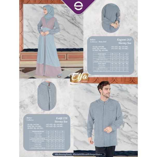 ETHICA COUPLE 154 STORMY SEA GAMIS KAGUMI 263 KOKO KAHFI 238