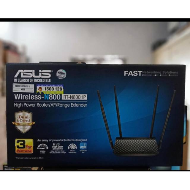 Asus RT-N800HP N800 High Power WiFi Gigabit Router AP Range Extender