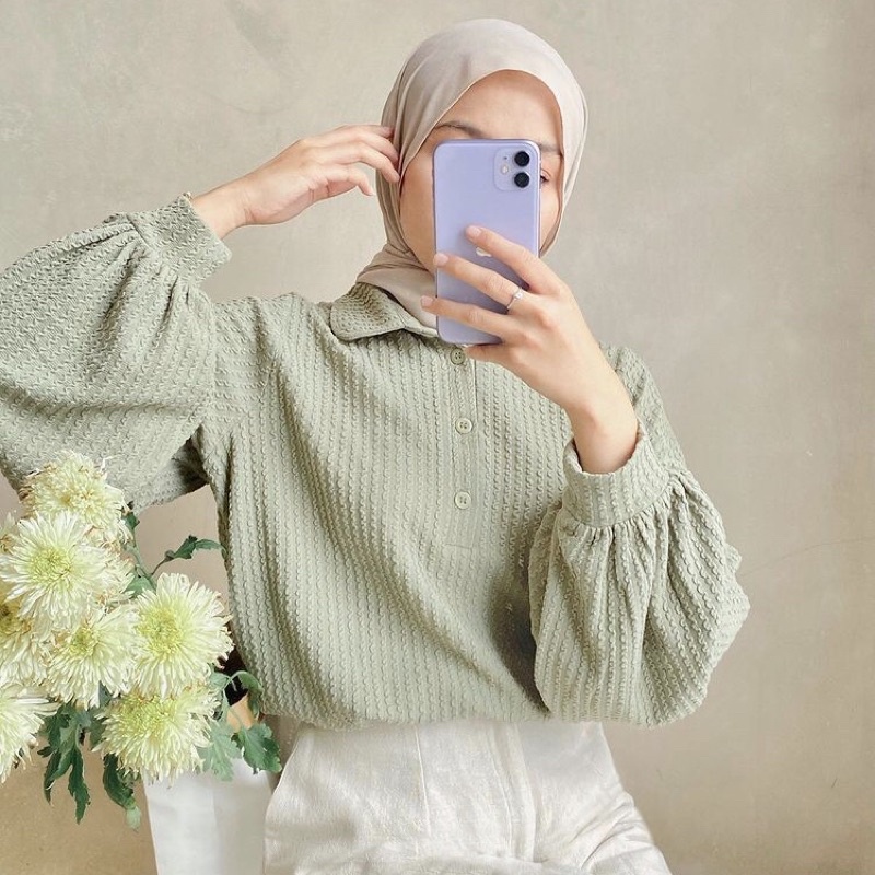 Jual ANNE SHIRT by EDMEE_OUTFIT EDMEE OUTFIT | Shopee Indonesia