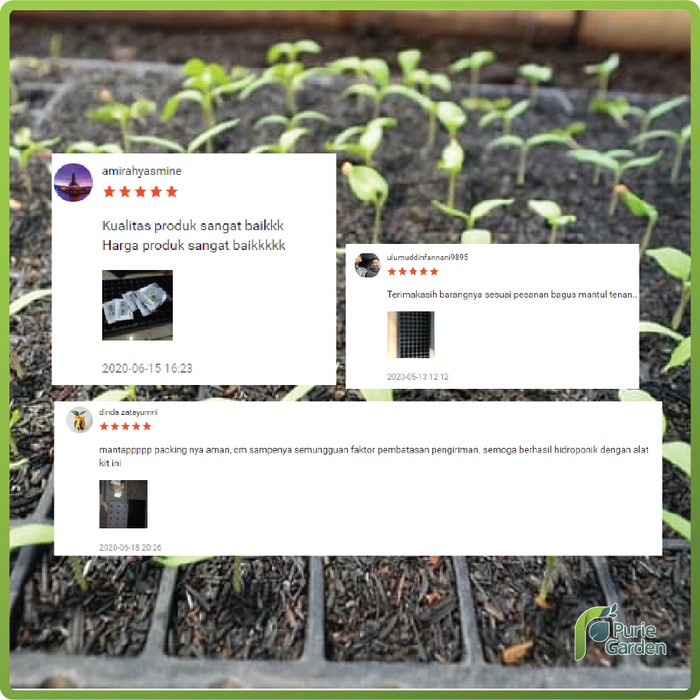 TERBAIK TERLARIS POT TRAY SEMAI LUBANG BULAT 105 LUBANG 5PCS 