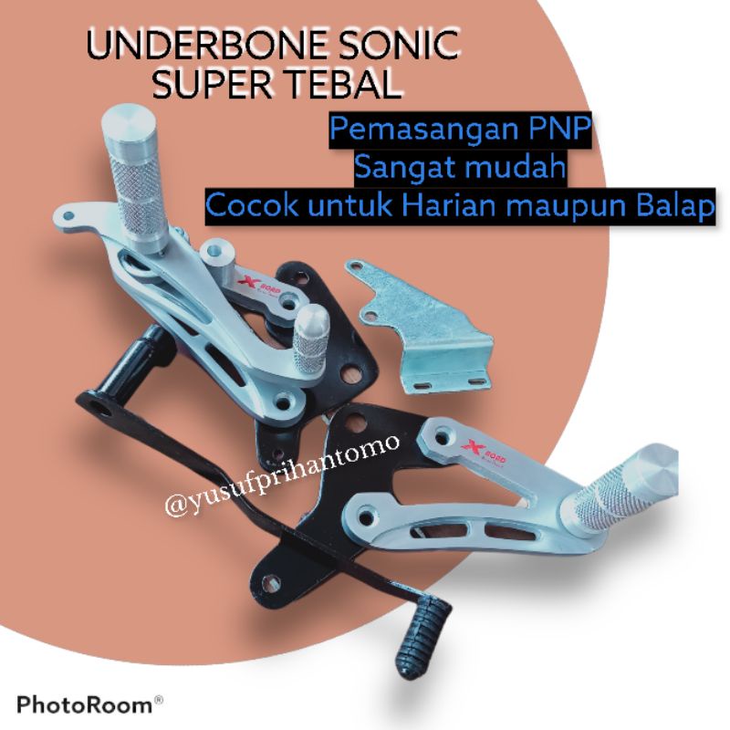 FOOTSTEP UNDERBONE SONIC 150 SUPRA GTR UB SONIC UB UNDERBUN BALAP HARIAN KUALITAS ORIGINAL