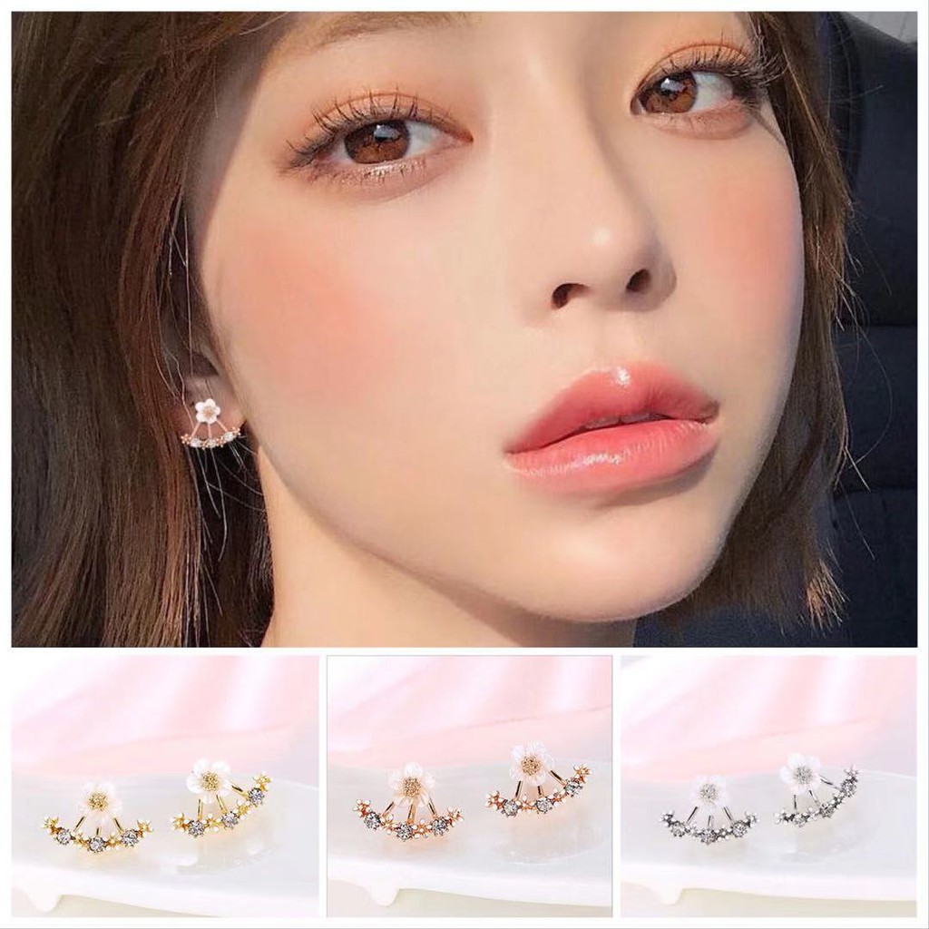 [COD] Anting Tusuk Motif Bunga Daisy Ala Korea untuk Wanita