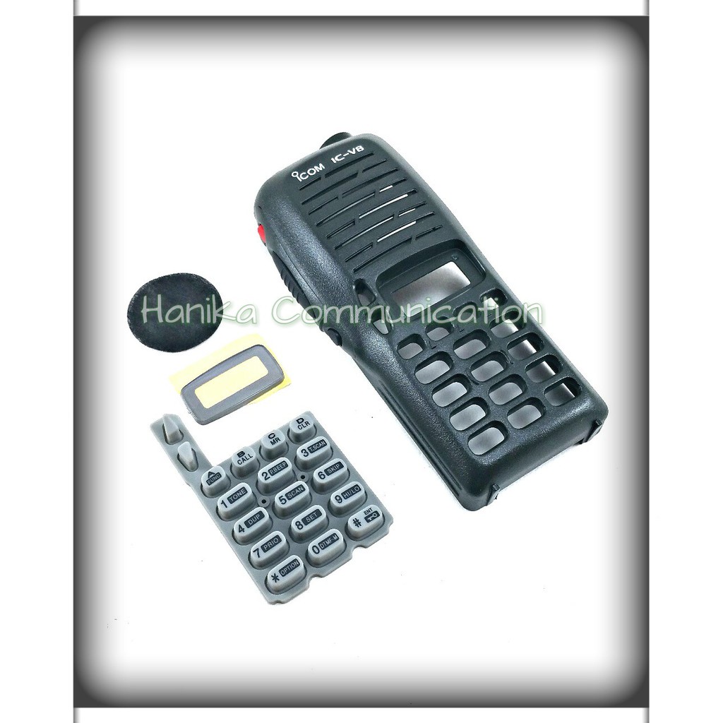 Set Casing Kompatibel IC-V8 HT Icom ICV8 Kesing V8 Kasing Kaca Radio Komunikasi Case