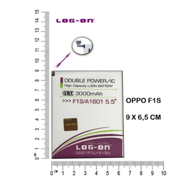 Baterai Log-On Oppo F1S / A1601