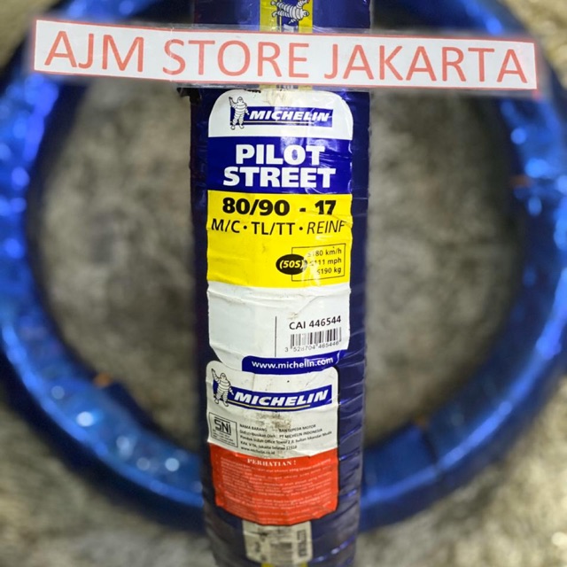 Michelin Pilot Street 80/90-17 Tubeless..