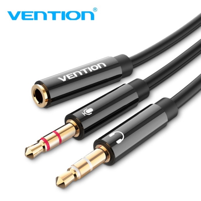 Vention [BBD] Kabel Aux Audio Splitter 3.5mm 1 Female to 2 Male