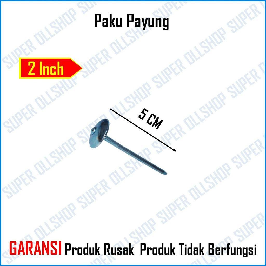 Paku Seng Asbes Payung Polos 5 Cm 2 Inch Atap Spandek Harga 1 Pack