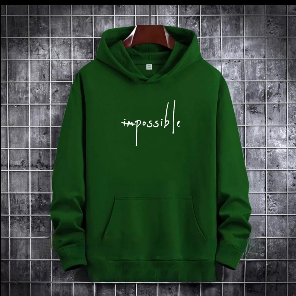 PAKAIAN PRIA / SWEATER HOODIE IMPOSSIBLE / HOODIE MURAH / HOODIE PRIA DAN WANITA / UNISEX