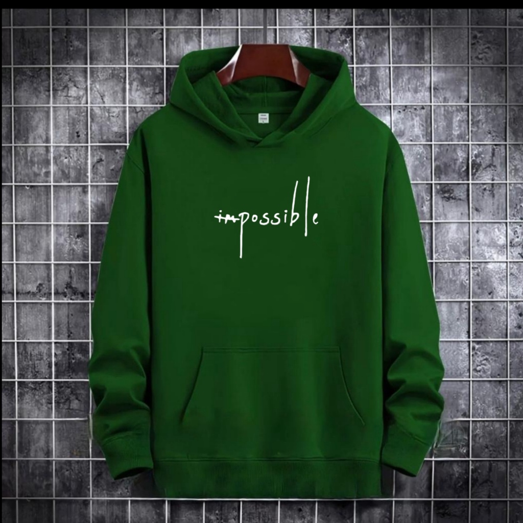 SWEATER HOODIE IMPOSSIBLE / HOODIE MURAH / HOODIE POLOS / HOODIE PRIA DAN WANITA / UNISEX