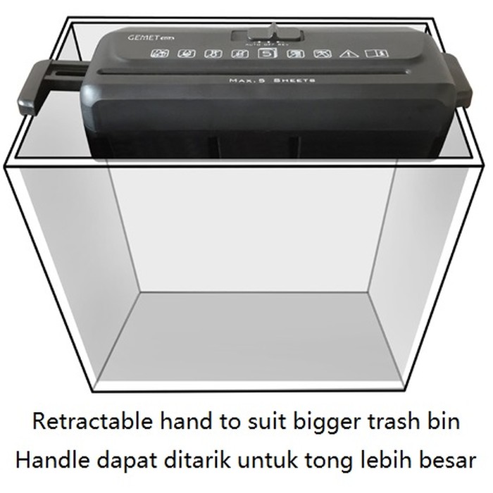 Mesin Penghancur Kertas otomatis Paper Shredder GEMET 60A