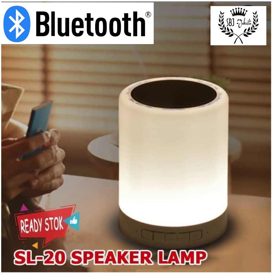 LED Night Lamp Speaker Bluetooth Smalody SL20 LED LAMP Touch Sensor