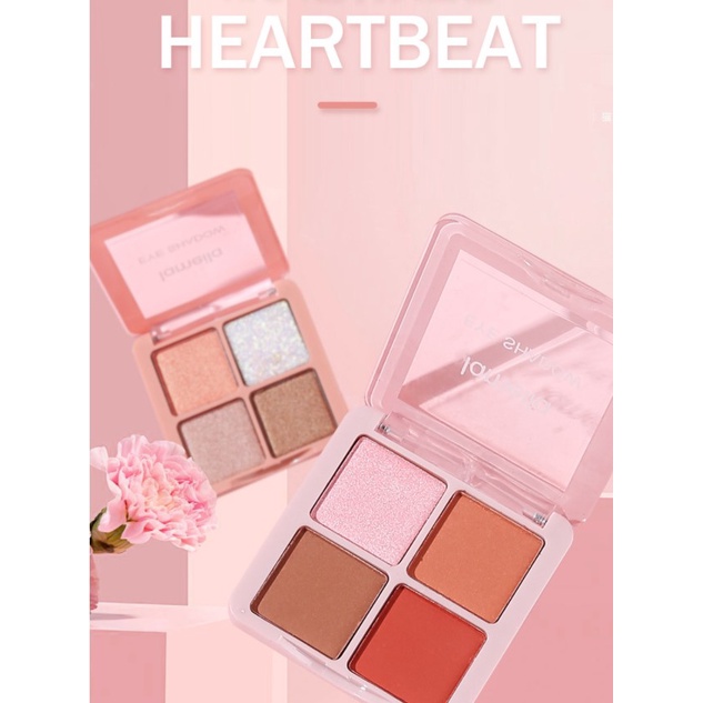 BISA COD - Lameila Eyeshadow 4 Warna (New) Kombinasi Glitter Tahan Lama 5086-1