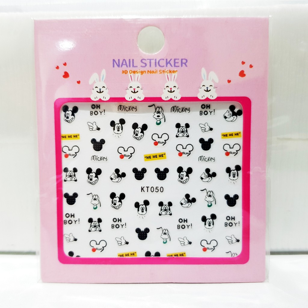 Stiker Kuku MICKEY MINNIE Ultra Thin Nail Stickers Tipis Sticker