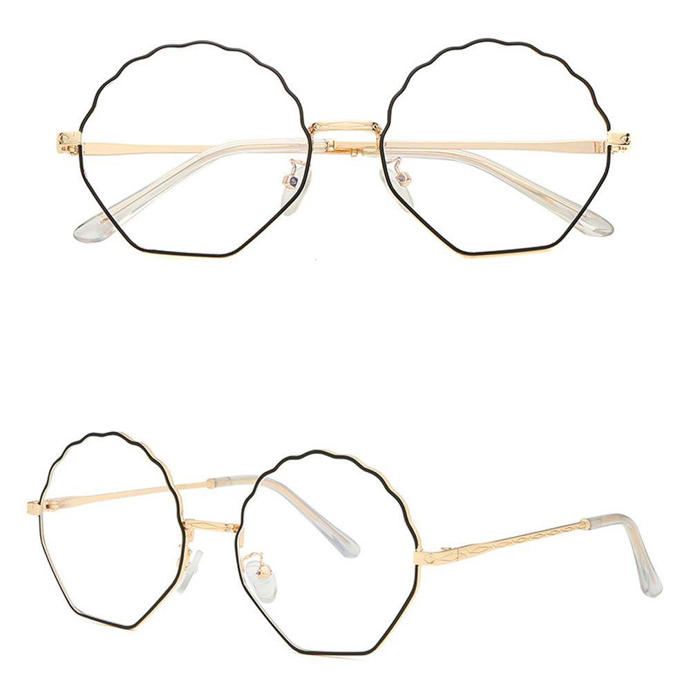 Mxbeauty Kacamata Anti Blue Light Klasik Vintage Fashion Metal Frame Flowers Shaped Frame Kacamata Komputer Anti Radiasi