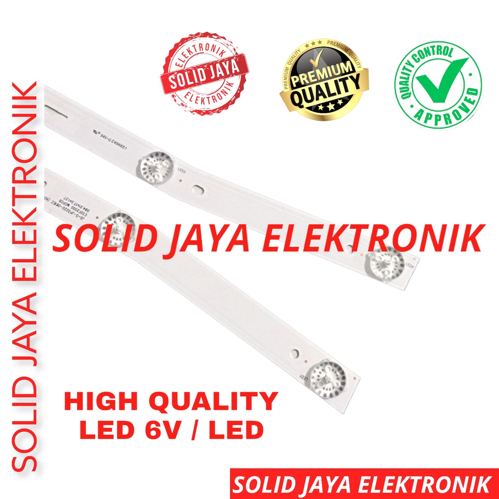 BACKLIGHT TV LED JOYON 32 INC 32JD2018 32JD 2018 LAMPU BL 6K 6V LAMPU 6 KANCING LED 6 VOLT JOY ON 32JD2018 32 JD2018 BENGKOK FULL SET