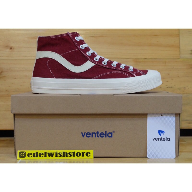 Sepatu Distro || Keren || Pria Wanita || Ventela Public High (Maroon).