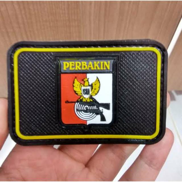 PATCH RUBBER TEMPELAN LOGO PERBAKIN