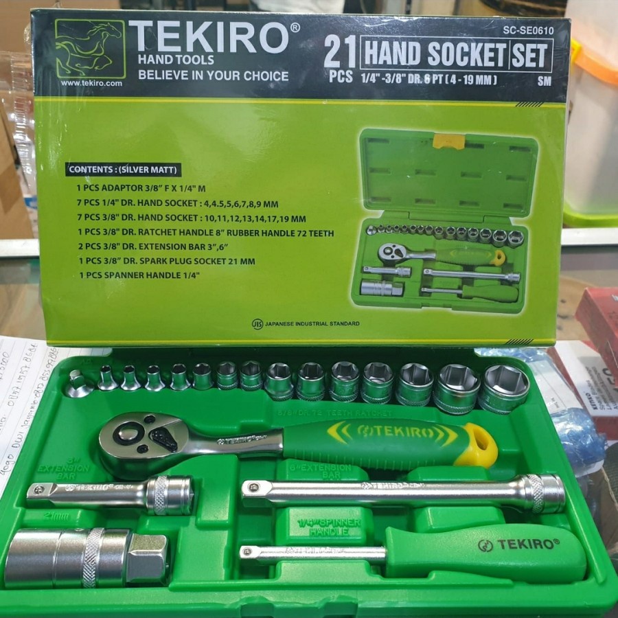 KUNCI SOK SET TEKIRO 21 PCS SOCKET WRENCH