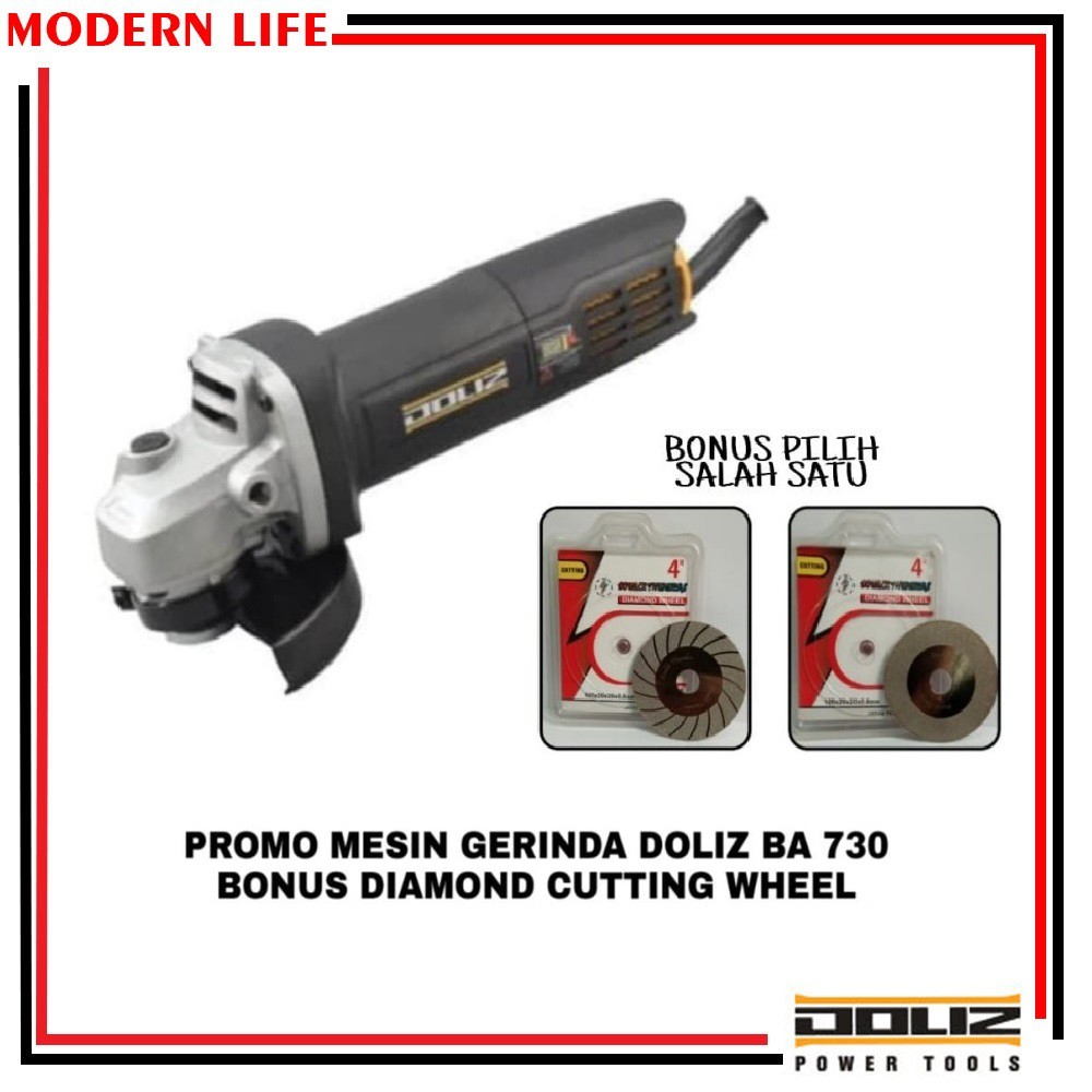 PROMO !! Mesin Gerinda / Gurinda Tangan DOLIZ 730 FREE MATA CUTTING