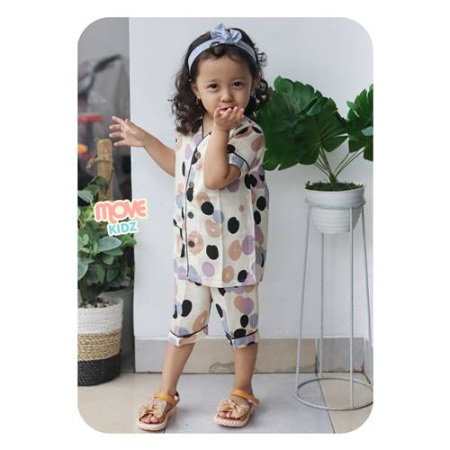Movekidz - Baju Tidur Anak / Piyama Anak / Piyama Anak Rayon / Baju Tidur Setelan Anak Rayon / Piyam
