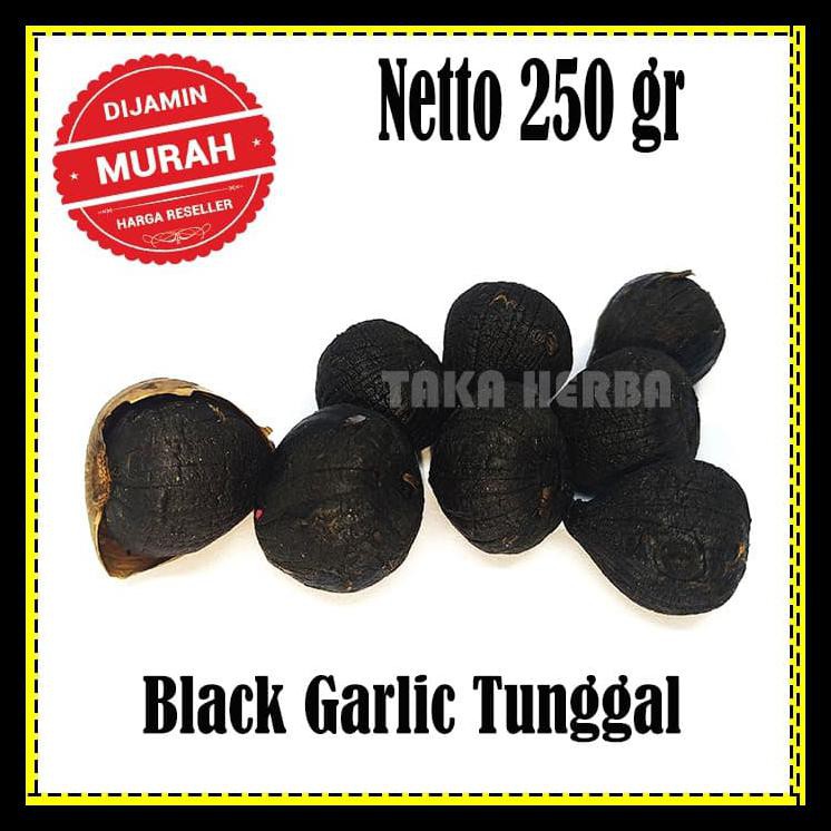 

Bisa Cod Black Garlic Lanang 250 Gram - Bawang Putih Tunggal Hitam Original Kode 297