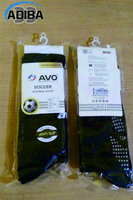 KAOS KAKI AVO R8 PANJANG ANTI SLIP ORIGINAL-HITAM