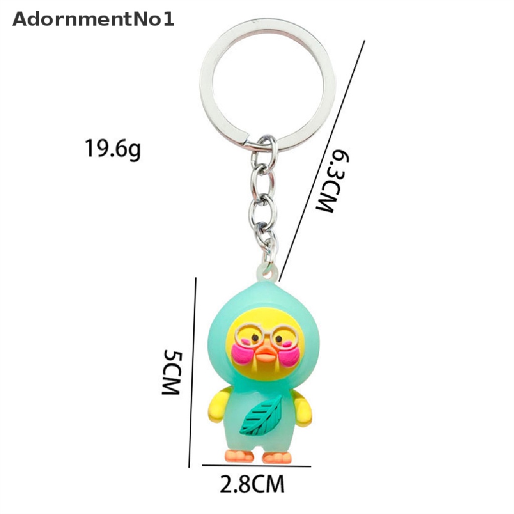 (AdornmentNo1) Gantungan Kunci Bentuk Boneka Bebek Warna Permen