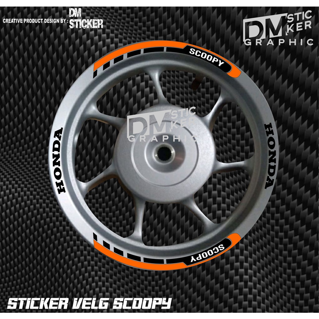 STICKER VELG PELEK SCOOPY