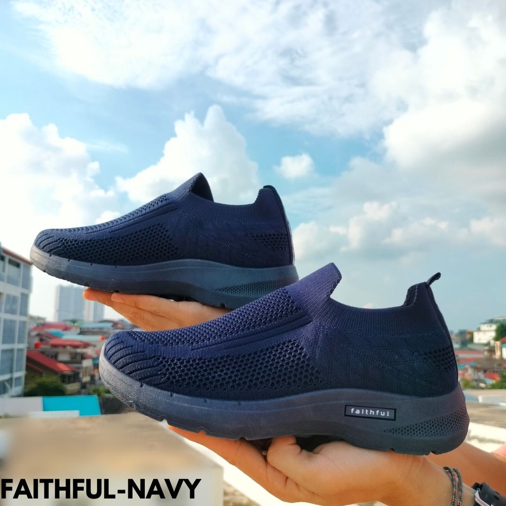 SNEAKERS PRIA KECE SEPATU TRAVELING SIMPLE MUDAH DICUCI KUALITAS IMPORT FAITHFUL