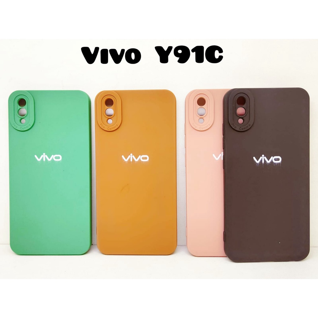 Luxury Soft Matte Case 9D Vivo Y12 Y15 Y17 Y95 Y20 Y1S Y91 Y20S Y91C Solid Color Angel Eye Lens