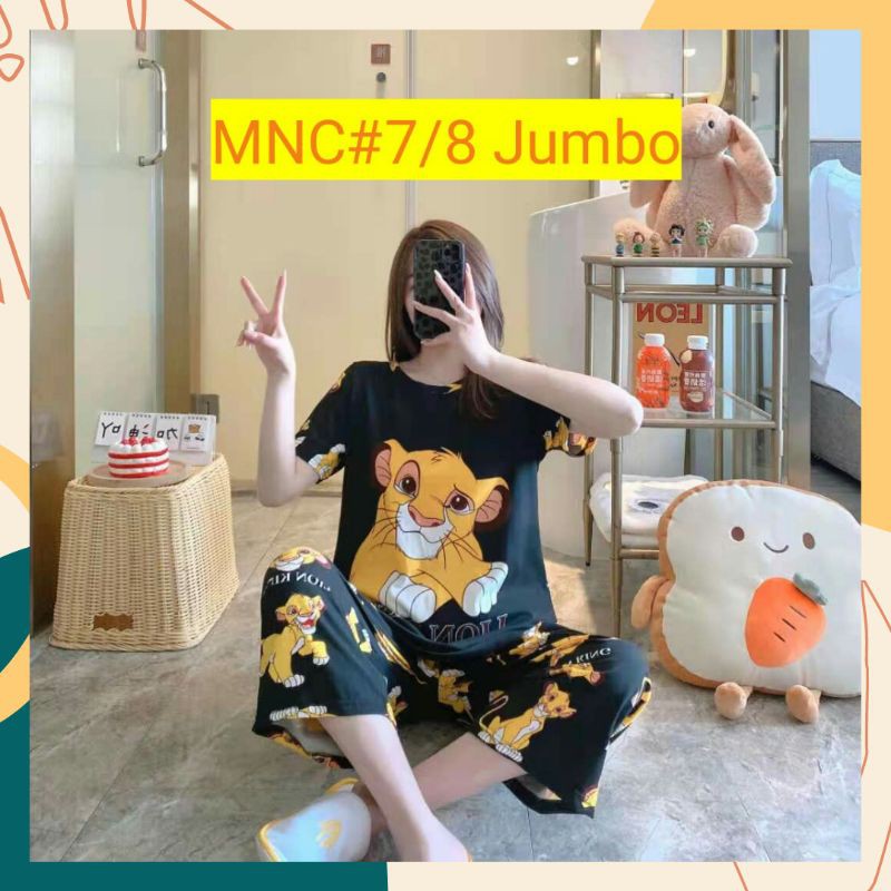 PIYAMA IMPORT 7/8 CP LION KING SETELAN PREMIUM ALA KOREA JUMBO SIZE FIT TO XL 2XL 3XL