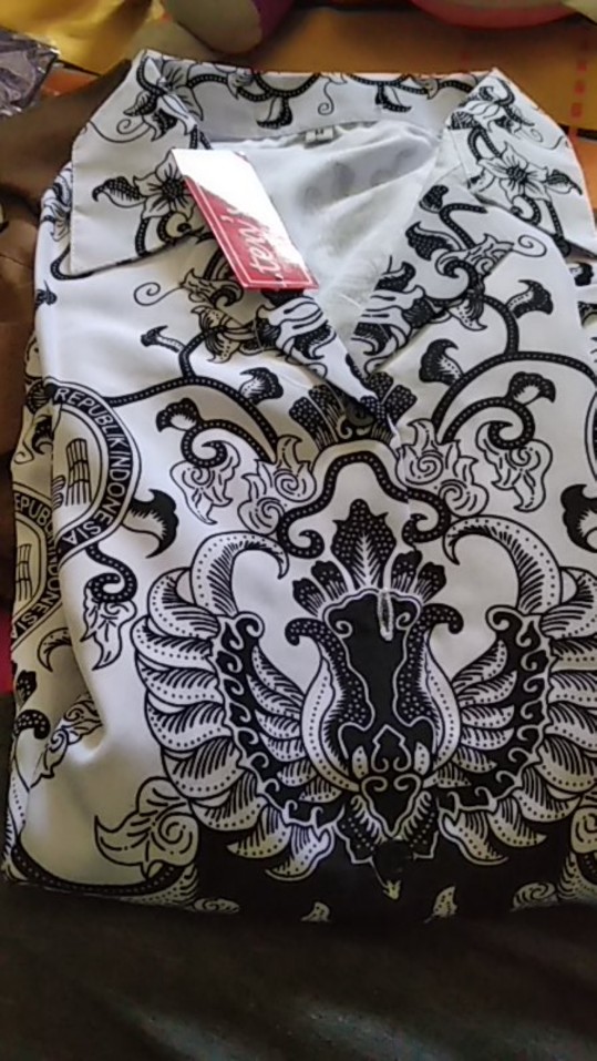Kemeja Batik Pgri Wanita Berfuring Bahan Polyster By Tensa Yes