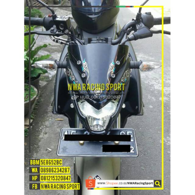 Cover List Lampu Vixion R Hitam dan All New Vixion
