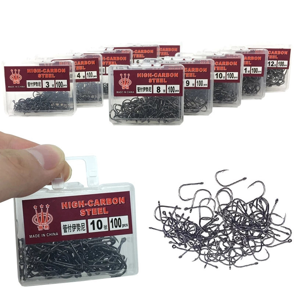 LANFY Fishing Accessories Barbed Fishing Hook Fishing Tools Bait Hook Fishhooks Carp Fishing Catfish Sea Hook Fishing Tackle Pesca with Hooks Circle Hooks