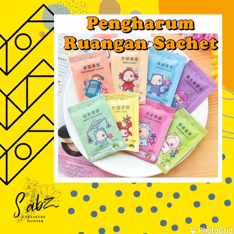 PENGHARUM RUANGAN SACHET / PEWANGI RUANGAN MINI / PENGHARUM TAS LEMARI MOBIL PENGHARUM SERBAGUNA