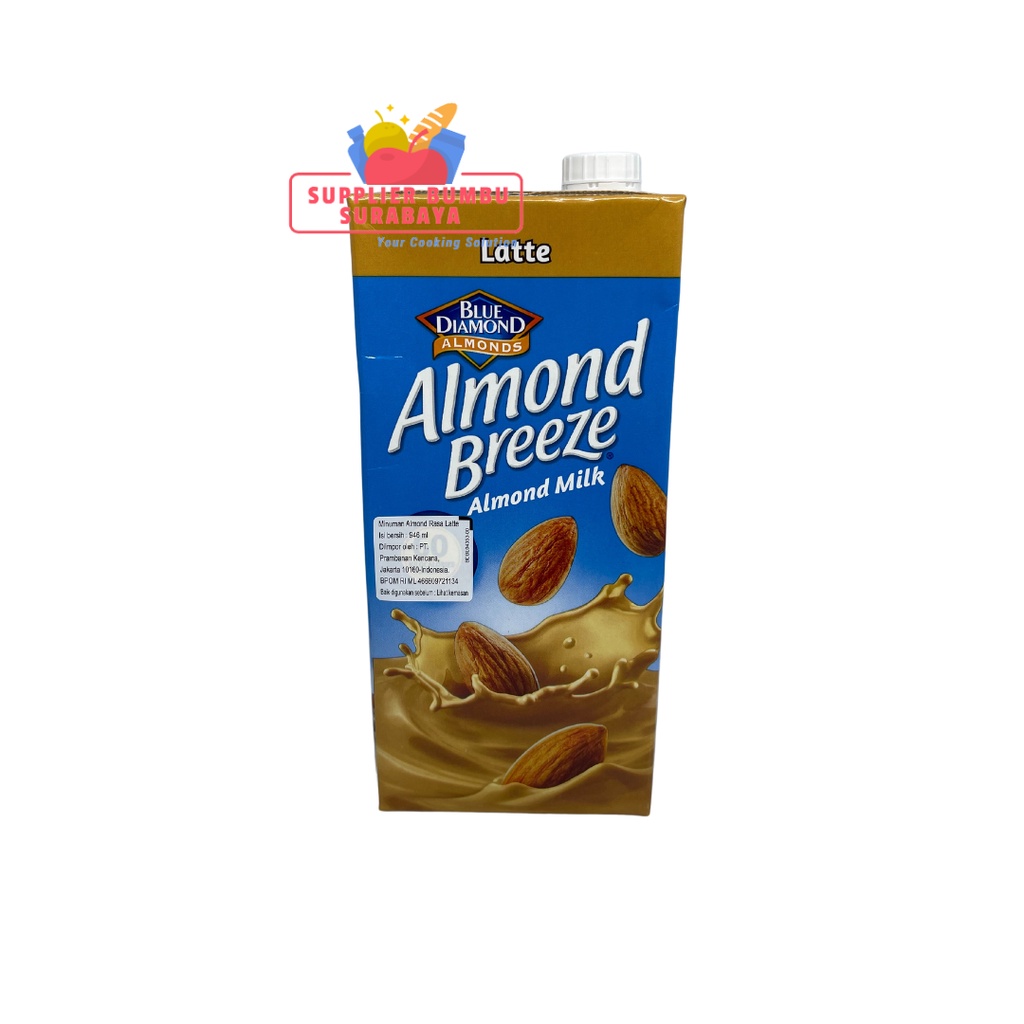 Blue Diamond Almond Breeze Milk Original Vanilla Unsweetened Chocolate Latte 946ml