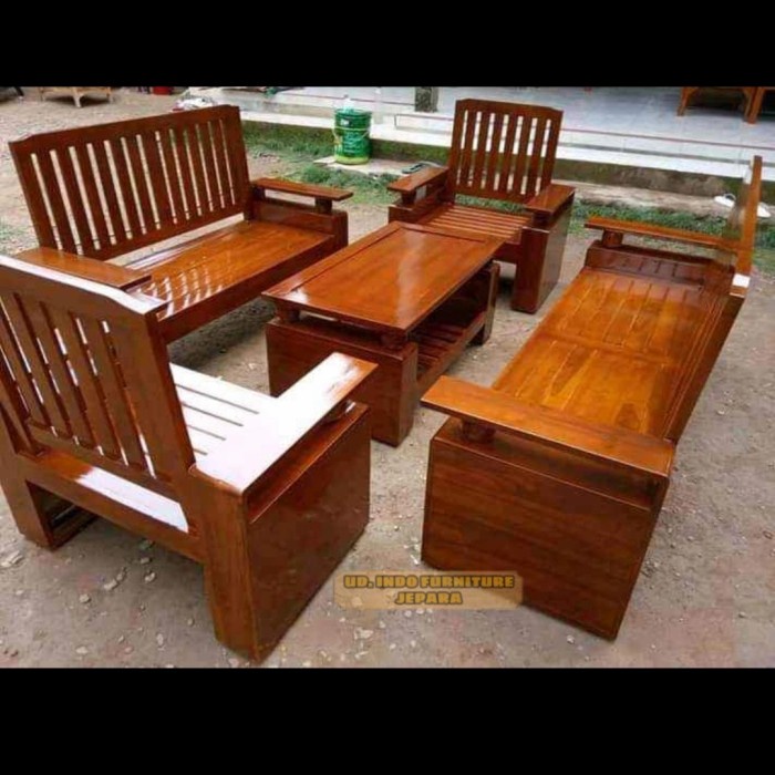 meja kursi 3211 + meja model minimalis jati untuk ruangan tamu