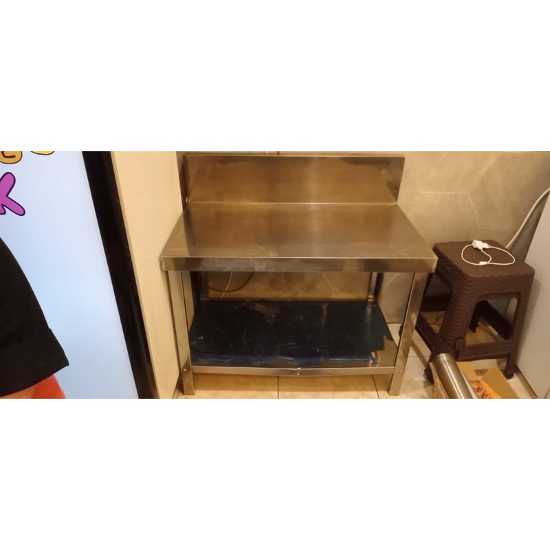 Meja Stainless Dapur Serbaguna Bekas