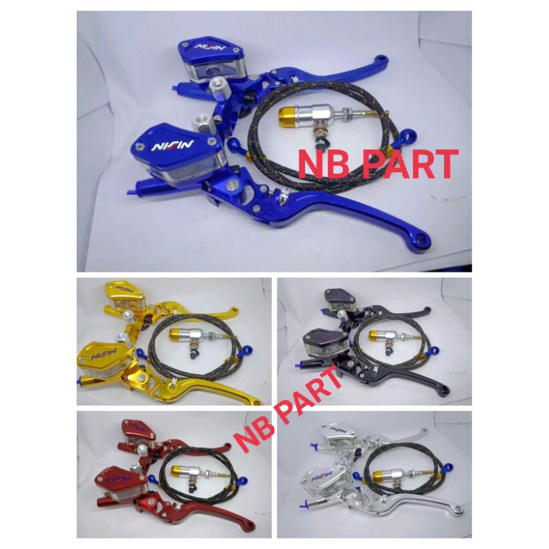 MASTER REM NISSIN PLUS KOPLING HIDROLIK SET PNP NINJA250 SATRIA SONIC VIXION R15 RX KING XABRE DLL