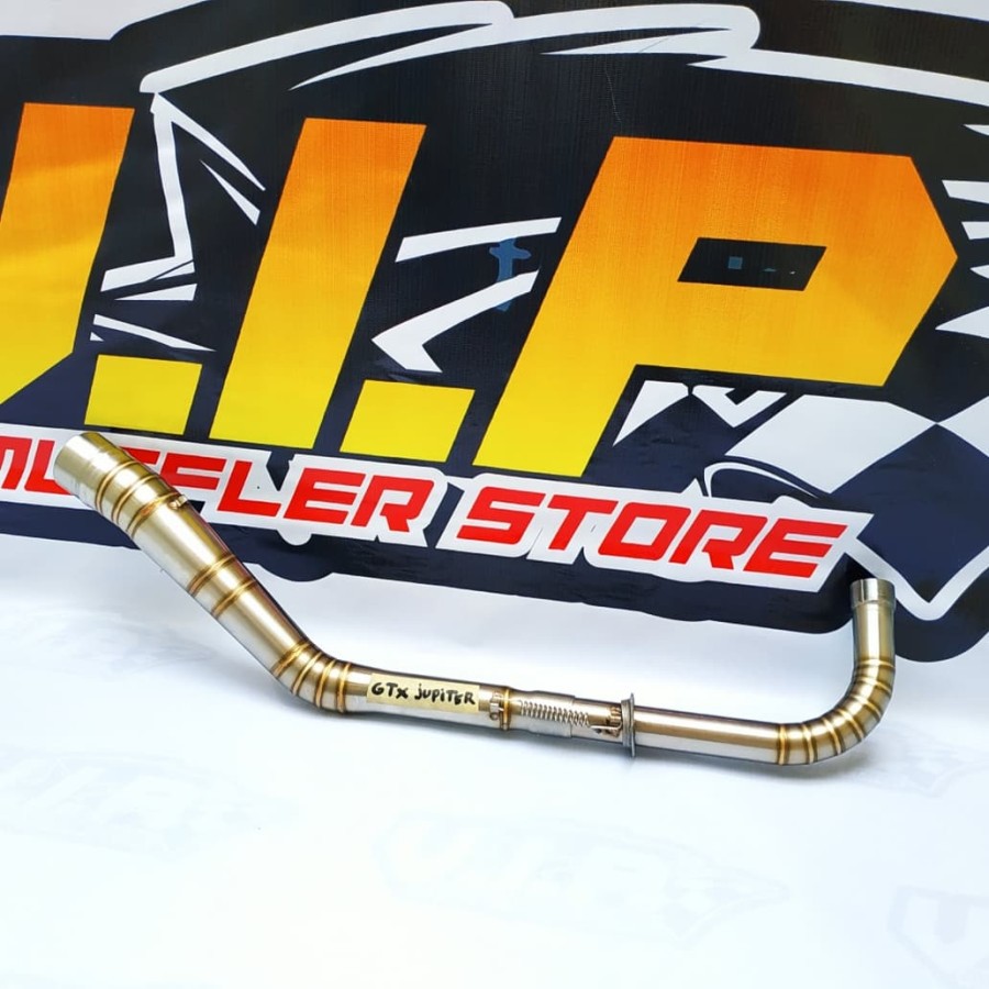 Leher knalpot model GTX trail Full stainless JUPITER Z / VEGA R