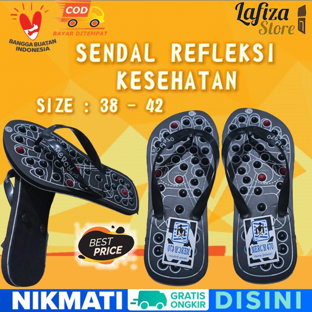 Sendal Jepit Refleksi Kesehatan Dirumah - Sandal Rheumatik - Sandal Terapi stroke - Refleksi Sandal Reumatik - bisa bayar di tempat