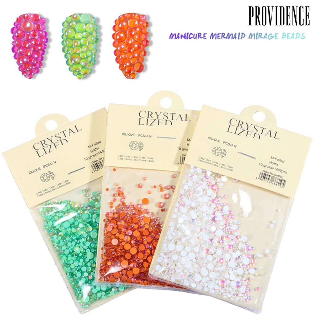 Providence 1440Pcs/Bag Nail Art Beads Decorative Manicure Tools Glittering Bags Cups Nail Rhinestones for Nails Decoration